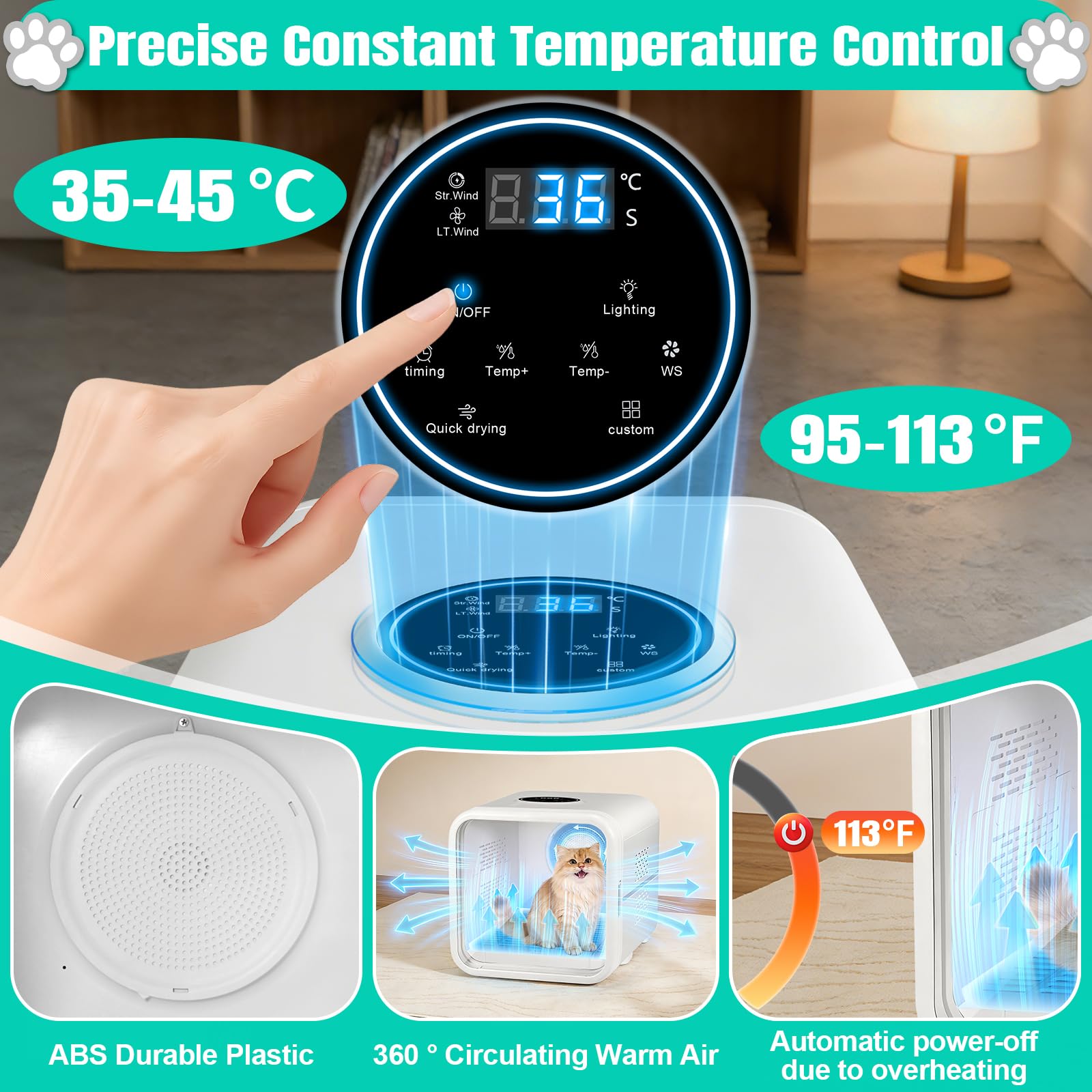 Automatic Pet Hair Dryer Box,P - Hot Dog Press review and price