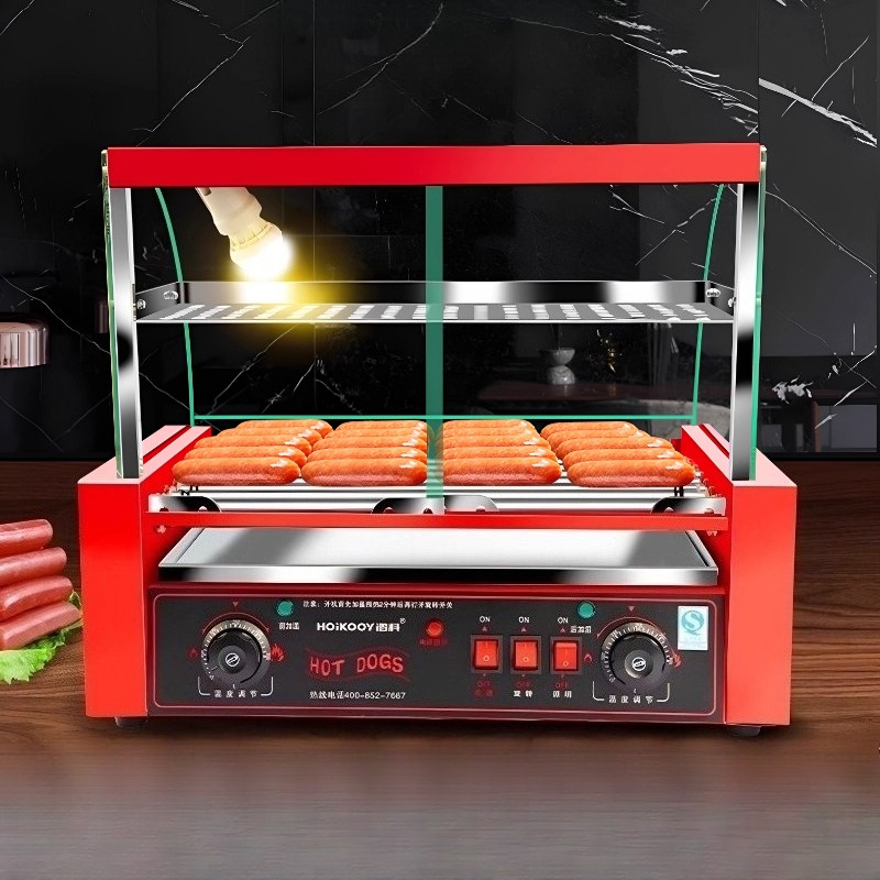 Commercial 7-tube sausage gril - Hot Dog Press review and price